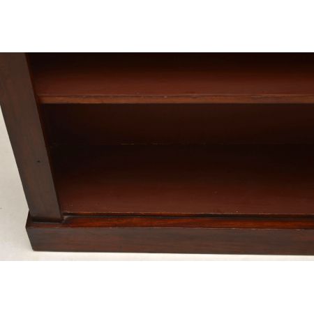 Offener, antiker Victorian Mahagoni Bücherregal