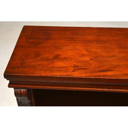 Offener, antiker Victorian Mahagoni Bücherregal