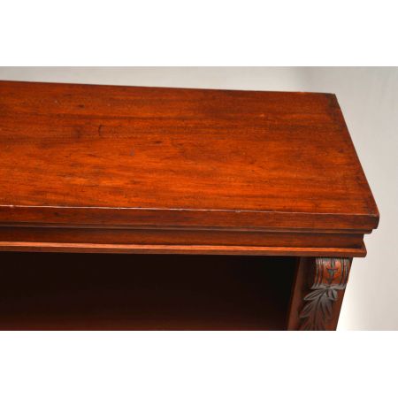 Offener, antiker Victorian Mahagoni Bücherregal