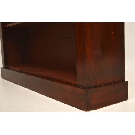 Offener, antiker Victorian Mahagoni Bücherregal