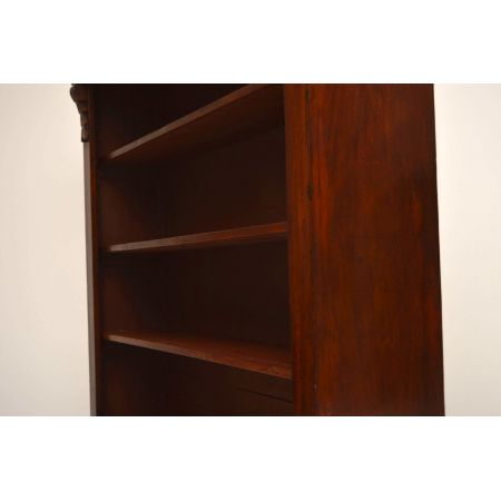 Offener, antiker Victorian Mahagoni Bücherregal