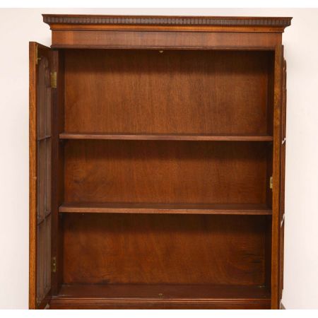 Antike Burr Nussbaum Sekretär-Bücherregal