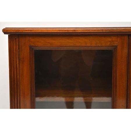 Antikes Victorian Mahagoni Bücherregal mit Türen