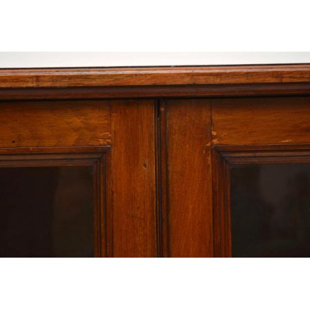 Antikes Victorian Mahagoni Bücherregal mit Türen