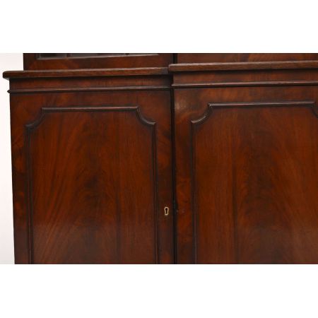 Antikes Mahagoni Bücherregal/ Vitrine