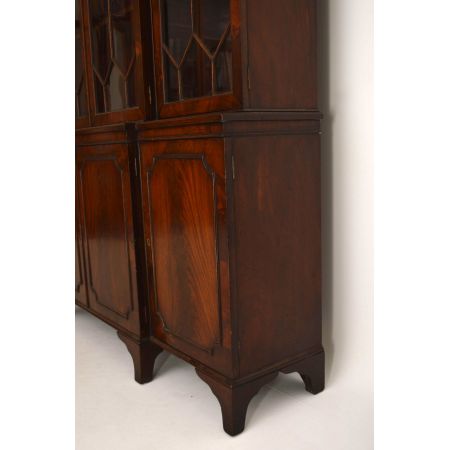 Antikes Mahagoni Bücherregal/ Vitrine