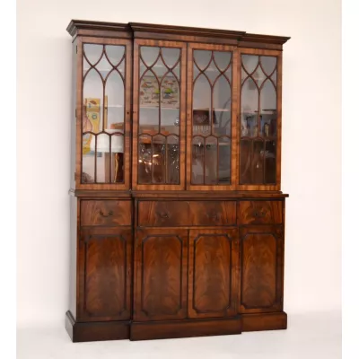 Antike Mahagoni Vitrine/ Sekretär