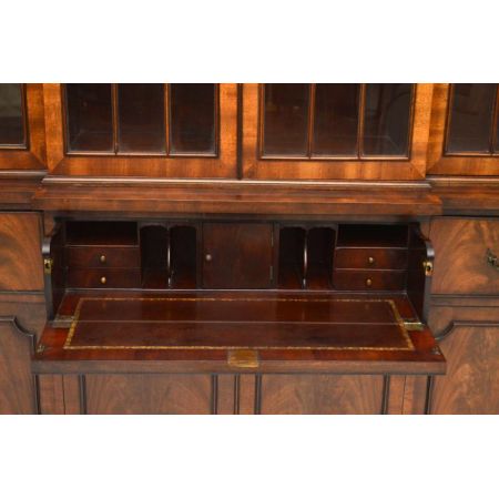 Antike Mahagoni Vitrine/ Sekretär