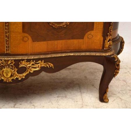 Antiik  French Style Marble Top Inlaid Kabinet Marmortop 