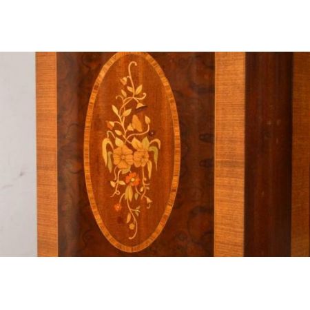 Antiik  French Style Marble Top Inlaid Kabinet Marmortop 