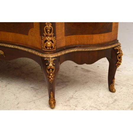 Antiik  French Style Marble Top Inlaid Kabinet Marmortop 