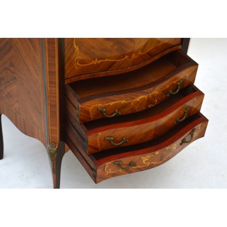 Antiker Intarsien Schrank Sideboard