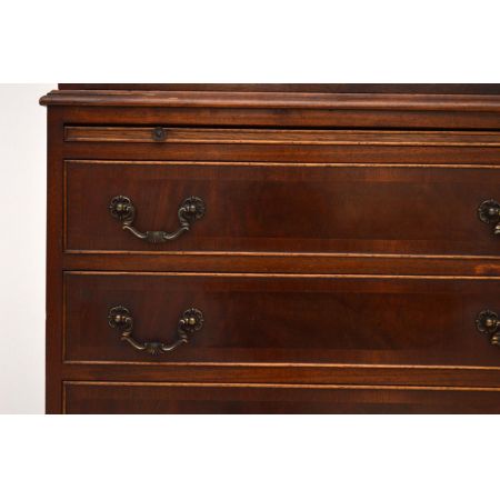 Antiker Georgian Mahagoni Schrank - Tallboy