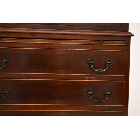 Antiker Georgian Mahagoni Schrank - Tallboy