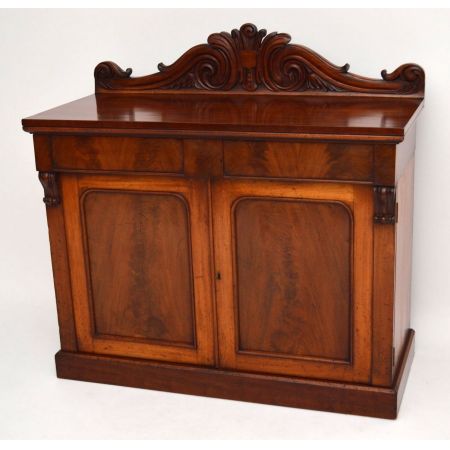 Antiker William IV Mahagoni Chiffonnier Sideboard
