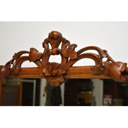 Antike Victorian Burr Nussbaum Beistellkommode