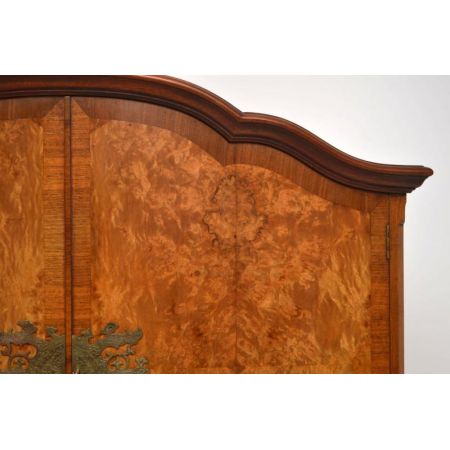 Antikes Burr Nussbaum Cocktail Getränke Kabinett