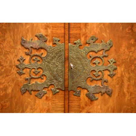 Antikes Burr Nussbaum Cocktail Getränke Kabinett