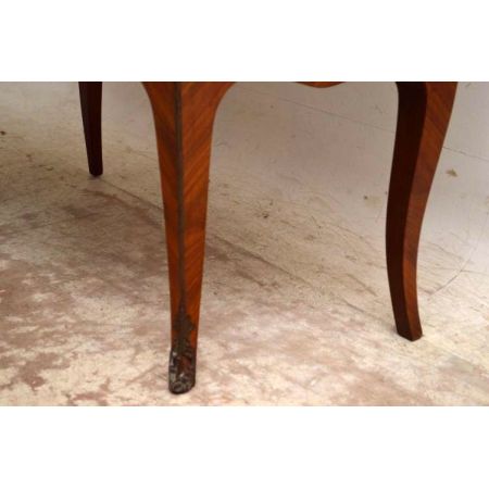  Antique Französisch Kommode mit Marketerie, Marmoroberfläche und Vergoldung