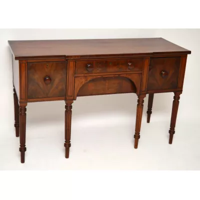 Antikes „William IV“ Flamme Mahagoni Sideboard