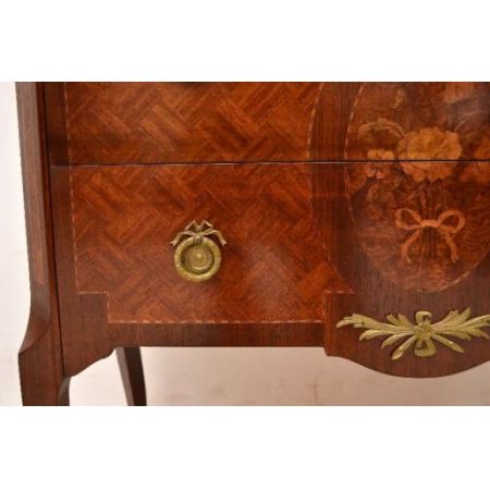 Paar   Antiiker  Swedish Marble Top Kommodes