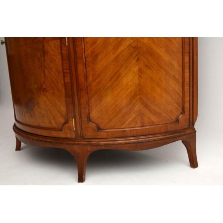 Antikes bogenförmiges Mahagoni Sideboard