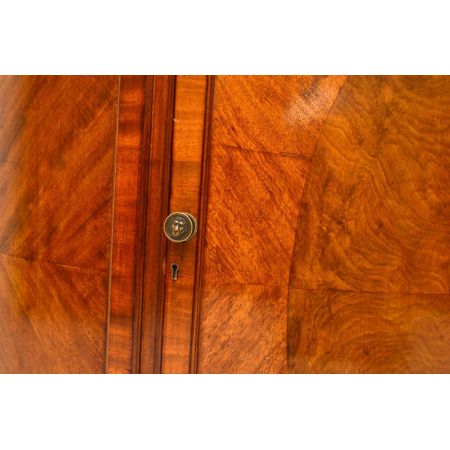 Antikes bogenförmiges Mahagoni Sideboard