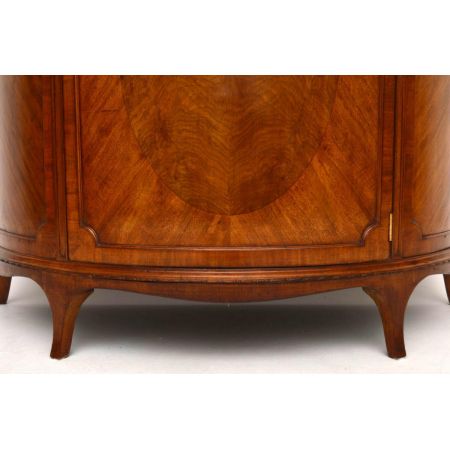 Antikes bogenförmiges Mahagoni Sideboard