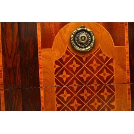 Antiike  French Style Inlaid Marmor  Top 3 Drawer Kommode 