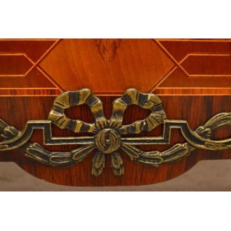 Antiike  French Style Inlaid Marmor  Top 3 Drawer Kommode 