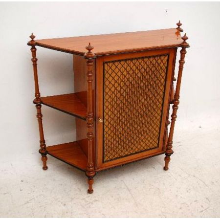 Antike  Victorian Seitdennussbaum Grill Front Chiffonier Sideboard 