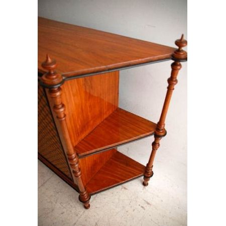 Antike  Victorian Seitdennussbaum Grill Front Chiffonier Sideboard 