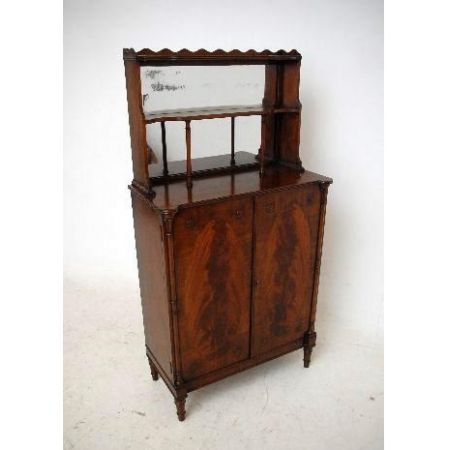 schmale elegante  Antike  Regency Style Mahogany Chiffonier