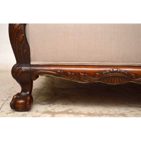 Antike Bergère Sessel aus Nussbaum