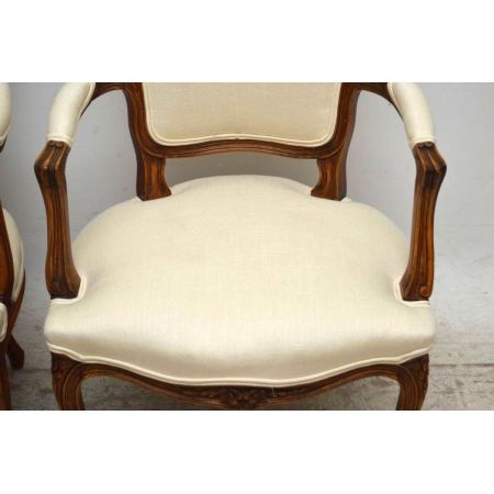 Paar Salon Stühle Armchairs französischer Stil