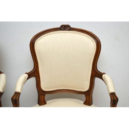 Paar Salon Stühle Armchairs französischer Stil