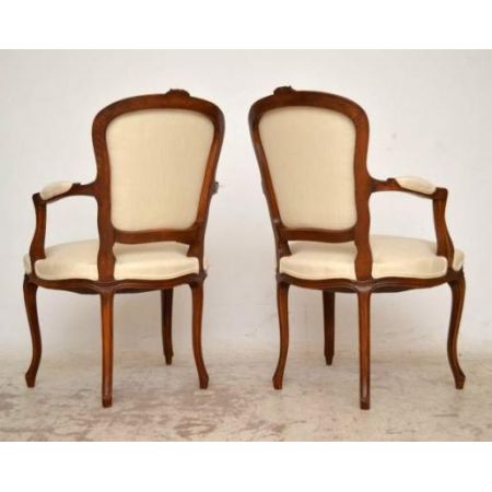 Paar Salon Stühle Armchairs französischer Stil