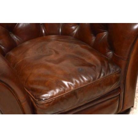 Paar 1950's  schwedischer Leather Leder r Armchairs