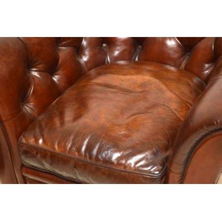 Paar 1950's  schwedischer Leather Leder r Armchairs