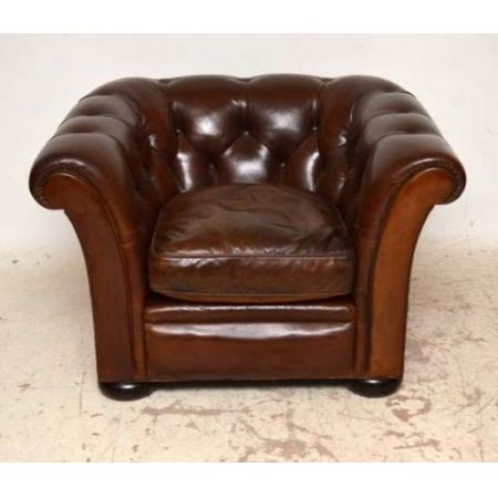 Paar 1950's  schwedischer Leather Leder r Armchairs