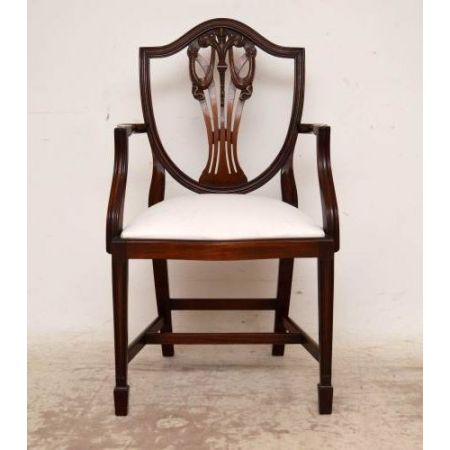 6Set antiker Esszimmerstühle Mahagoni