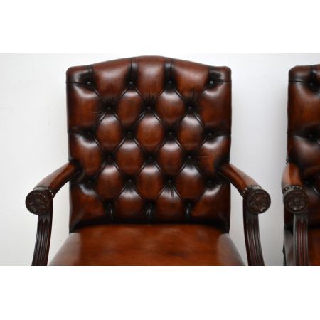 Paar antiker Gainsborough Armchair
