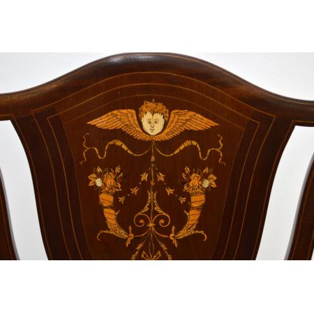 Antiker Satinwood Stuhl Sessel Satinwood