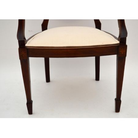 Antiker Satinwood Stuhl Sessel Satinwood