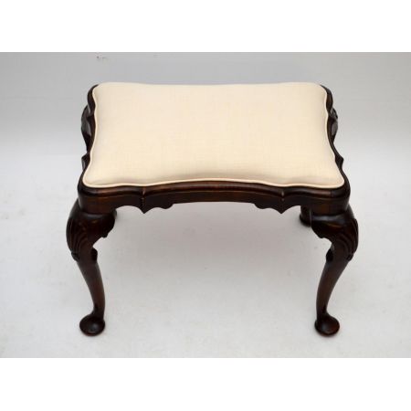 Antiker kleiner Hocker Mahagoni