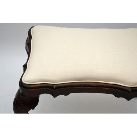 Antiker kleiner Hocker Mahagoni