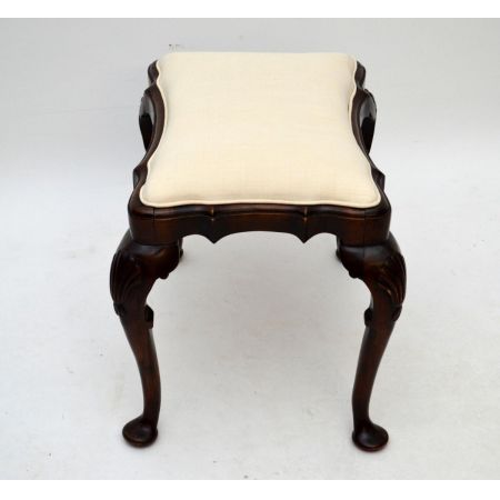 Antiker kleiner Hocker Mahagoni