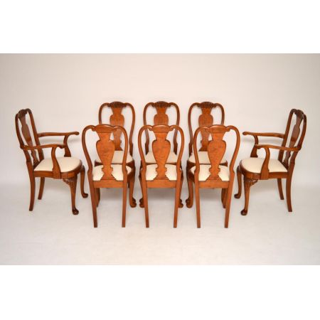 8Set antike Esszimmerstühle