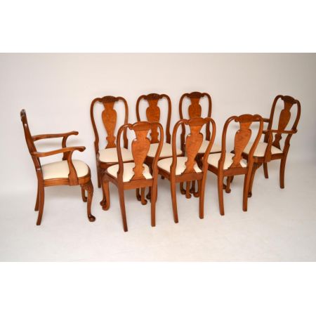 8Set antike Esszimmerstühle