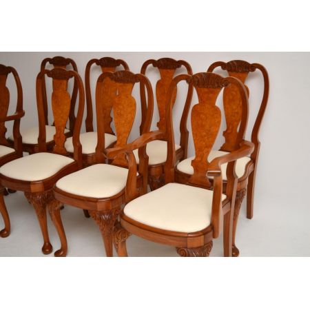 8Set antike Esszimmerstühle